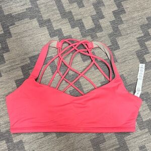 Lululemon Athletica Coral Strappy Sports Bra